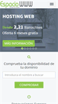 Mobile Screenshot of espaciowww.com