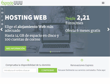 Tablet Screenshot of espaciowww.com